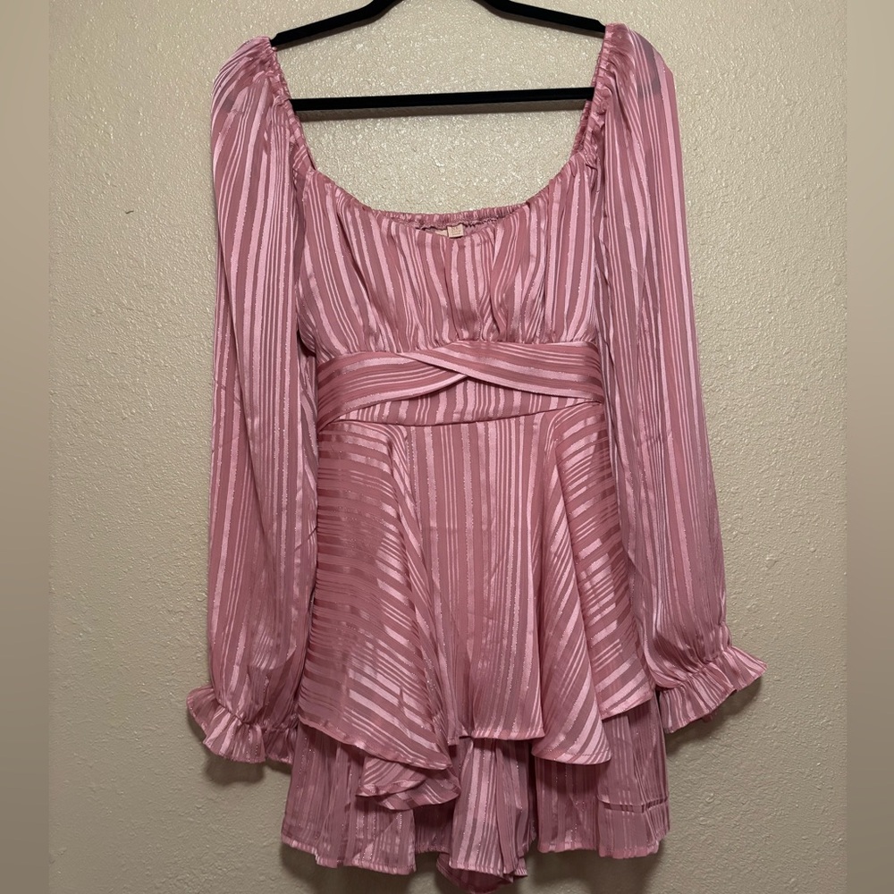 Pink Striped Long Sleeve